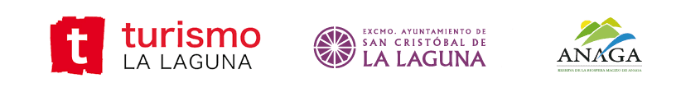Logos del Ayuntamiento de Turismo de La Laguna, Ayuntamiento de San Cristóbal de La Laguna y Anaga